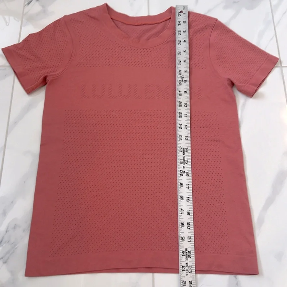 Lululemon Breeze By Short Sleeve T Shirt Rustic Coral Women’s Size 6